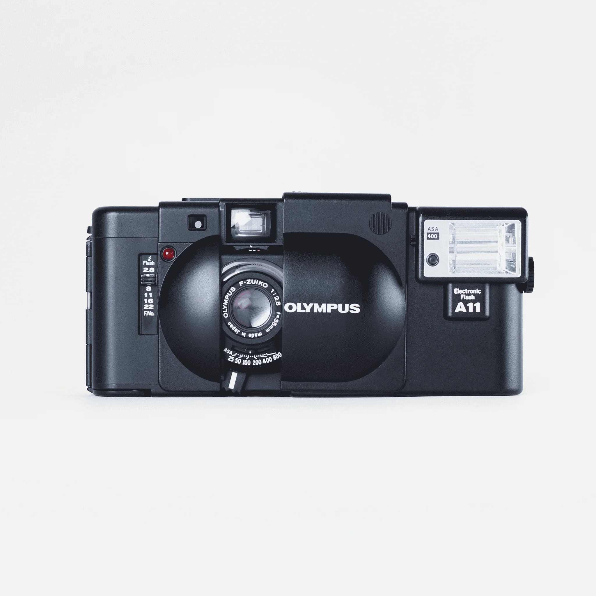 Olympus XA w/ A11 Flash